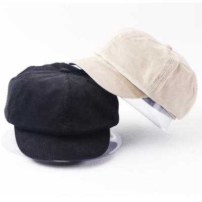 China Character Hot Sale OEM Customized Korean Style Beret Hat Corduroy Beret Hat Custom Made for sale