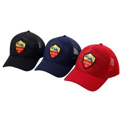 China Wholesale JOINT 5 Panel Embroidery Football Club Trucker Hat With Emboss Logo For Men Trucker Hat for sale