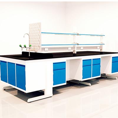 China Commercial Steel Dental C Bench Single Frame L Shape Lab Furniture Used For Petroleum Lab for sale