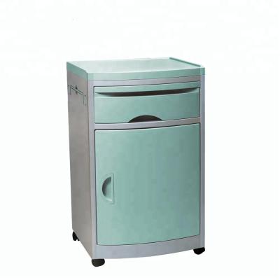 China Hospital Night Stand Hospital Bedside Table Easy Cleaning Medical Bed Used Accessories Inpatient ABS Bedside Drawer Cabinet Hospital Bedside Table Medical for sale