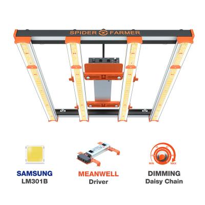 China Seed Starting Spider Vertical Agricultural Farmer SE3000 Led Grow Light 410nm 665nm 3000k 5000k 300W Led Grow Light Bar For Indoor Plants for sale