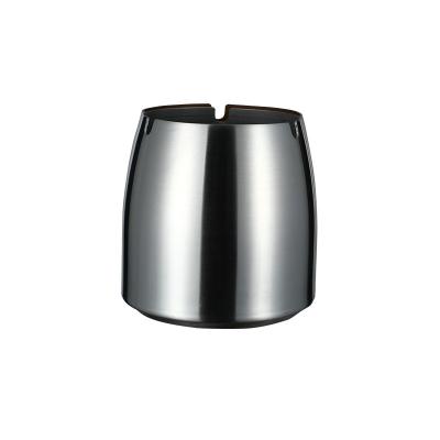 China Modern Design Modern Windproof Ashtray 410 Stainless Steel Portable Ashtray For Indoor Or Outdoor Cigarettes for sale