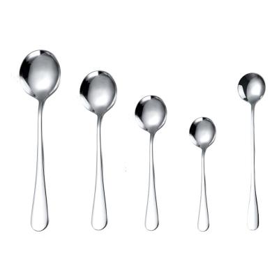 China Factory Wholesale Viable Gift Metal Silver Dinner Spoon Coffee Tea Stainless Steel Single Spoon Banquet and Fork Cutlery Spoon for sale