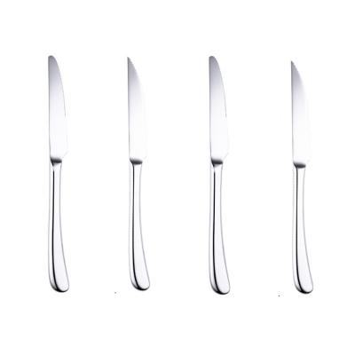 China Sustainable Food Grade Stainless Steel Cutlery Forks Steak Knife Fork Spoon Mirror Polished Dishwasher Safe for sale