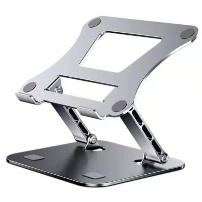 China Adjustable Height Multi Angle Raising Adjustable Desk Metal Laptop Stand, Aluminum Alloy Laptop Stand for sale