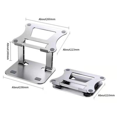 China Adjustable Height Multi Angle Lifting Adjustable Desk Metal Notebook Support and Aluminum Alloy Notebook Support Make Desk More Comfortable for sale