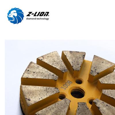 China Metal Bond + Diamond Grit 10 Segments Diamond Grinding Wheel For Concrete Floor Grinding Machine Grit #100 for sale