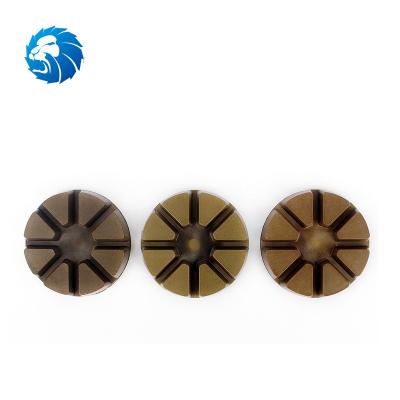 China Floor Polishing 3 Inch Concrete Floor Grinding Wheels Diamond Polishing Pad Wheel Resin Bond for sale