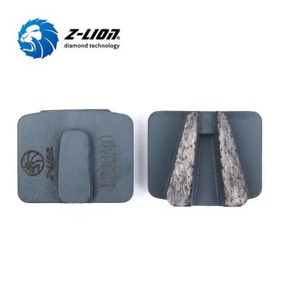 China Metal Bond + Diamond Grit Wing Segments Diamond Polishing Plate For Concrete Granite Floor Marble Surface Grinding for sale