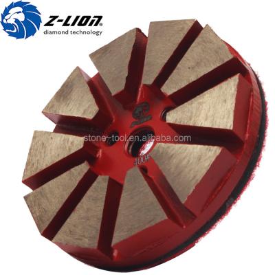 China Hard Working High Efficiency Concrete Polishing Grinding Wheel Diamond Metal Pad for sale