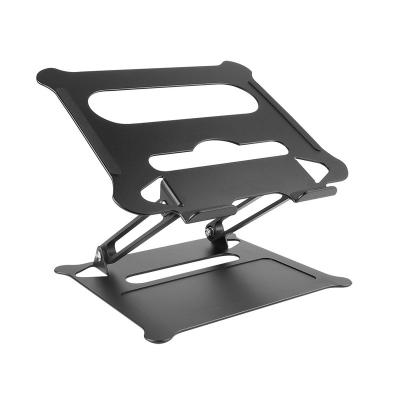 China Mobil Phone Aluminum Adjustable Foldable Notebook Laptop Stand Multi-angle Cooling Stand with Heat-ducted to Raise Laptop Stand for sale