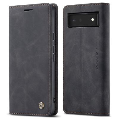 China New Flip Phone Holster Card Slots Magnetic Leather Cell Phone Cases CaseMe 2022 Shockproof For Google Pixel 6/Pixel 6 Pro Cover Device for sale