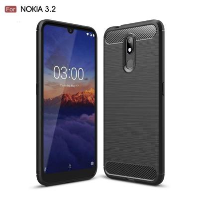 China Style : Business Amazon For Nokia 7.2/2.2 Case TPU Carbon Fiber Cell Phone Case Shockproof Back Cover Brush For Nokia 6.2/X71/4.2wholesale for sale