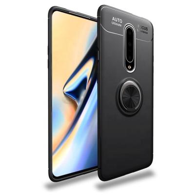 China Style: Business Auto Focus For Oneplus7/7pro Metal Ring Soft Silicone 360 ​​Magnetic Ring Holder TPU Back Cover For Oneplus6/6T Wholesales for sale