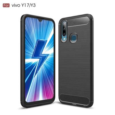 China Style: Amazon Business For VIVO Y17/Y3/V17Pro Brushes Shockproof TPU Carbon Fiber Mobile Phone Case Back Cover For VIVO V15 pro/S1 Wholesales for sale