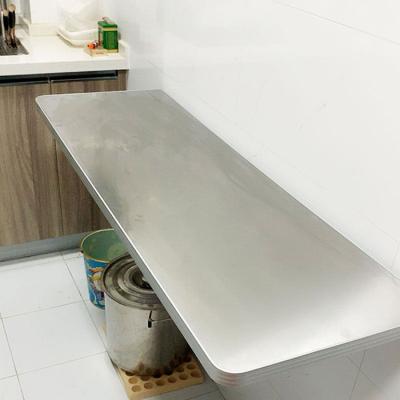 China Stainless Steel Kitchen Wall Operating Table Dining Table / Sustainable Folding Wall Hanging Table for sale