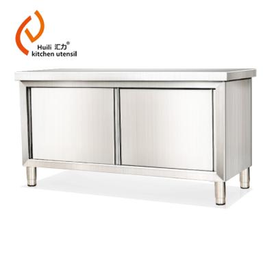 China Kitchen Cabnet Kitchen Furniture Stainless Steel Kitchen Food Prep Table With Doors Kitchen Stainless Steel Cabinet for sale