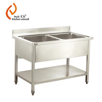 China Without Faucet European Style Stainless Steel Sink For Restaurant Kitchen Wholesale for sale