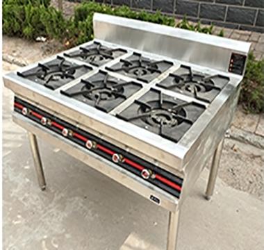 China Suitable commercial gas stove with 4/6/8 burners assembled gas cooker for sale for sale