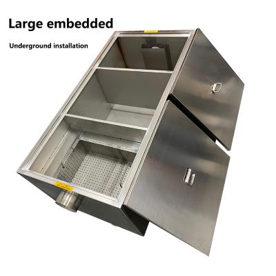 China Commercial Kitchen Stainless Steel Grease Trap, Grease Trap For Kitchen/Restaurant, Oil-water Separator for sale