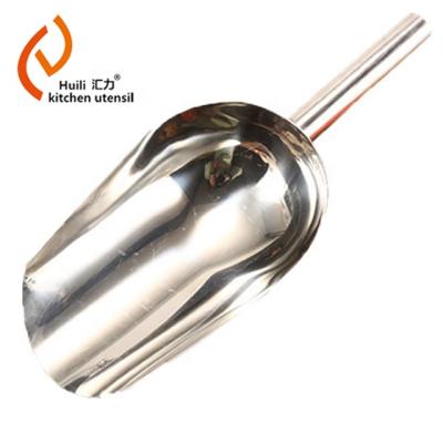 China New Viable Candy Scoop Flour Food Shovel Scooper Ice Stainless Steel Scraper for sale