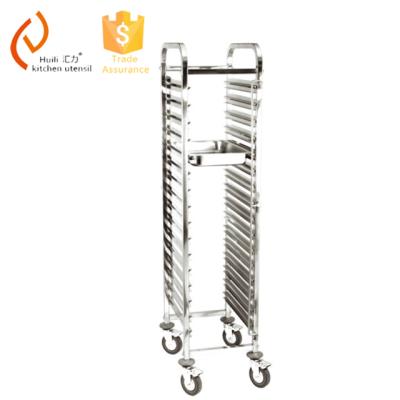 China Best Quality GN Kitchen Equipment Serving Pan Food Trolley Kitchen Cart Stainless Steel For Hotel Use for sale