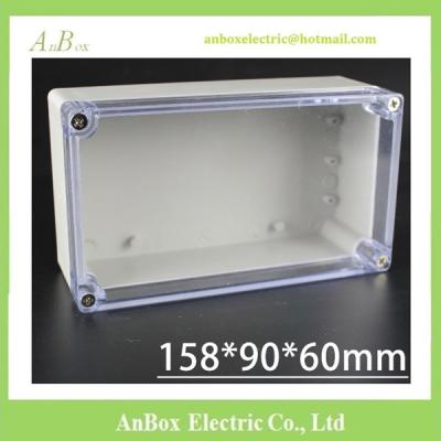 China 158*90*60mm Clear Lid Electrical Plastic Waterproof Enclosure ip65 for sale