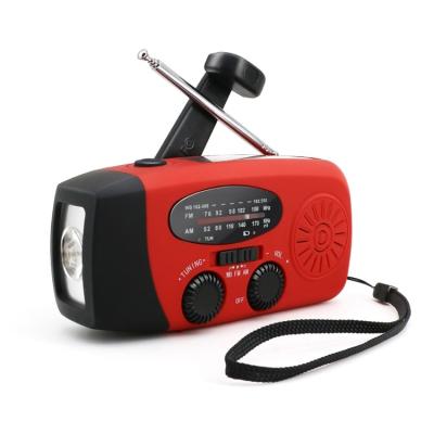 China PORTABLE Solar Power Hand Crank Dynamo Portable Time Hand Crank Emergency Fm Radio AM Fm Solar Radio for sale