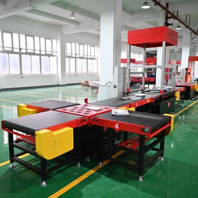 China Customizable PVC high efficiency dws equipment sorting conveyor system slogistics sorter for logistics warehouse e-commerce for sale