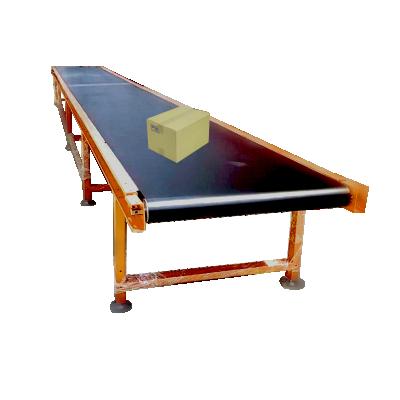 China Oil Heavy Duty 800mm Width 5m Length Gravity Driven Logistics Warehouse Parcel Package Convey Material Handling Transport Belt Conveyor for sale