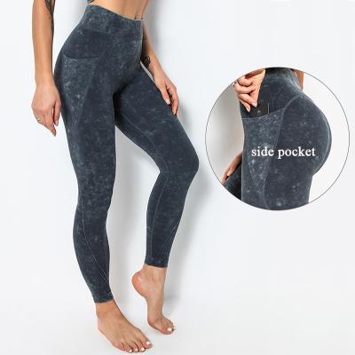 China Breathable Pop Colors Active Butt Lift Gym Leggings Pouch Yoga Pants High Waist Tummy Control Yoga Tights For Women for sale