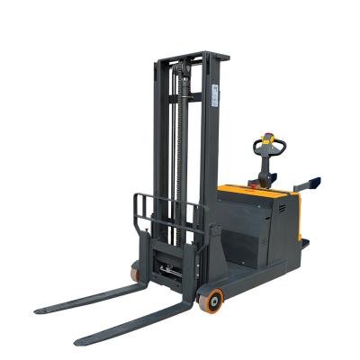 China 700kg 1000kg Electric Pallet Truck Stacker Portable Self Loading Battery Stacker Pallet Lifter zu verkaufen