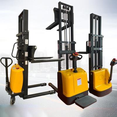 China High Quality 1.5 ton 2 ton Full Electric Stacker Hydraulic Pallet Stacker Forklift for sale