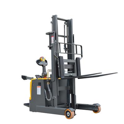 China Full Electric Pallet Stacker 2ton 3ton Remote Control Narrow Aisle Reach Truck Stacker Price for sale