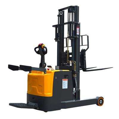 Chine High Lift 2t Semi Electric Forklift Pallet Stacker 1.5 ton Lift Reach Stacker à vendre