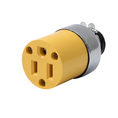 China High Quality Convenient Safety 15a 125v Industrial Straight Blade Connector Flame Plug In Waterproof UV Resistant Flame Retardant For Power Cord for sale