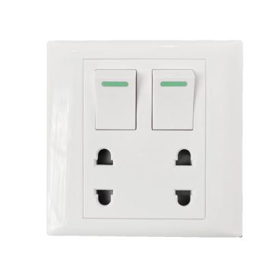 China Residential Multifunctional Multifunction Switches White Copper Led Socket Wall Switch Eco - Friendly for sale