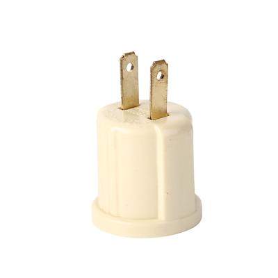 China Industrial Electrical American Two Screw Household Accessories Flat Plug To Rubber E27 Lamp Holder for sale