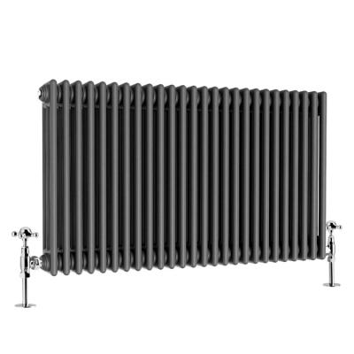 China Designer Traditional Black Home Central Water Heating Radiator Vertical Column Radiator for sale