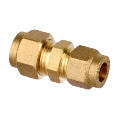 China Water Pipe System 8-28mm Coupler Reducer Brass Plumbing Pipe Fittings Straight Reducing Coupler for sale