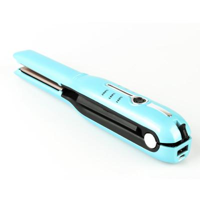 China Mini USB Cordless Alisador de Cabello Rechargeable LED Electric Hair Straightener LED Display for sale