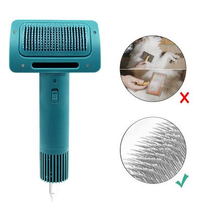 China Ionic 2 in 1 Professional Pet Grooming Hair Dryer for Cat Dog Hair For Small Animals Brush Pet Comb for sale