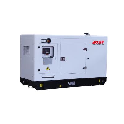 China AOSIF Small Power 20KW 25 KVA With Silent Cummins Engine Canopy Stamford Leroysomer Alternator 20 KW AC28 Diesel Generator for sale