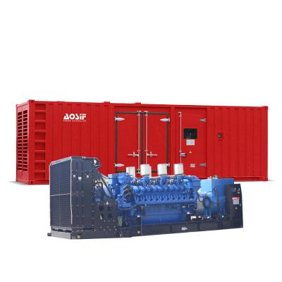 China 1200kW / 1500kVa Open / Silent Diesel Generator Set With MTU Model AMT1500 Engine 12V4000G23 for sale