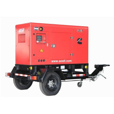 China 80kw/100kva with silent engine 1104C-44TAG2 2 wheels trailer generator for sales AP110 for sale