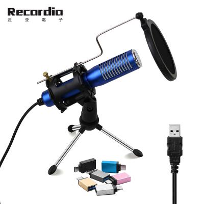 China GAM-U03 Perfect Professional Noise Condenser Recording Studio USB Microphone with Tripod Stand for Computer Live Recording Gaming for sale