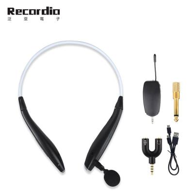 China Neck Hanging Wireless Microphone GAW-718 Portable Teaching Speech Lecture Neck Hanging Neck for sale