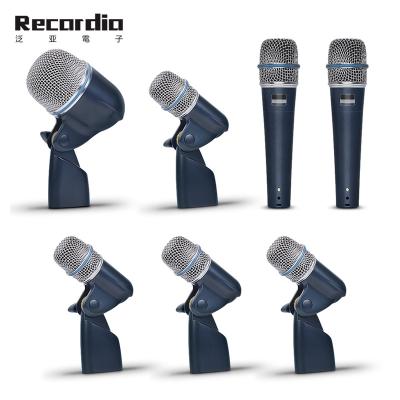 China Professional Handheld Drum Microphone Set Instrument Kit Microphone Mic For Bass Amp Toms Snare Drum 7 Piece Drum Microphone GAM-BT7A for sale