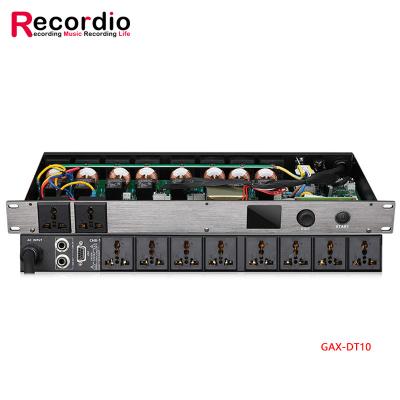 China GAX-DB03 Professional 10 Outlet Power Sequencer Controller Conditioner Surge Protector Power Supply Regulator LED Display GAX-DB03 for sale