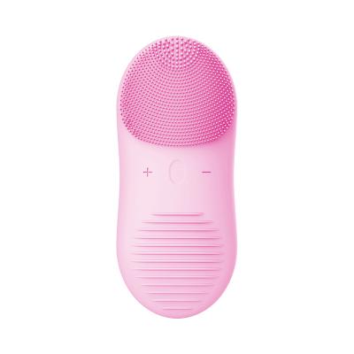 China Acne Treatment Radio Charging Vibration Brush Electric Facial Cleansing Brush Waterproof for sale